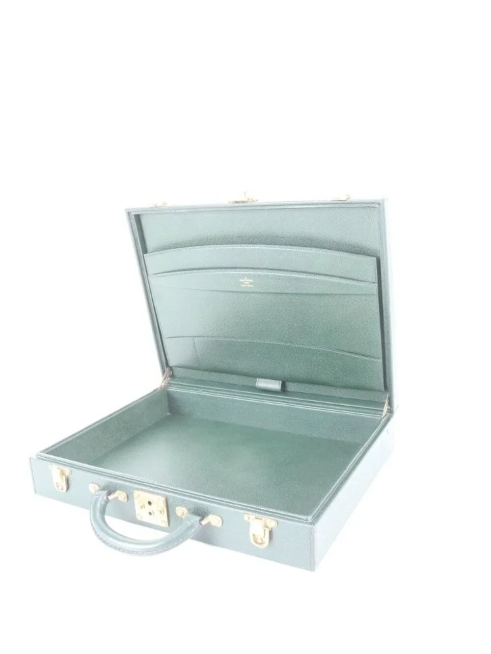 Louis Vuitton Taiga Diplomat Leather Attache Case Hard Document Bag Business